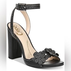 Circus by Sam Edelman | VGUC Black Merle Floral Studded Peek-A-Boo Heels, 9